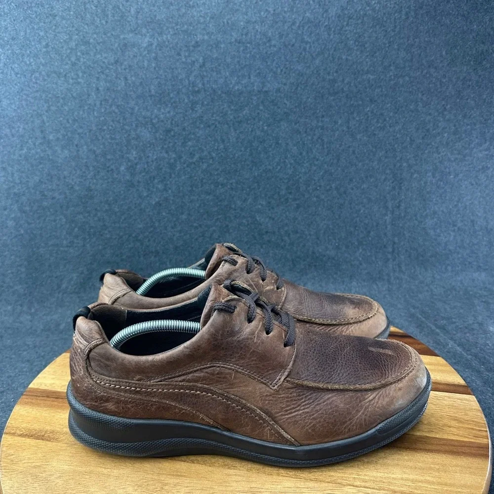 SAS Move On Brwon Leather Walking Shoes Mens‎ Sz 11.5W Lace Up Comfort